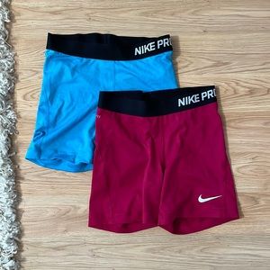 Lot of 2 - Nike Pro shorts